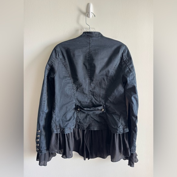 Free People Romantic Ruffles Jacket-Black - Picture 16 of 16